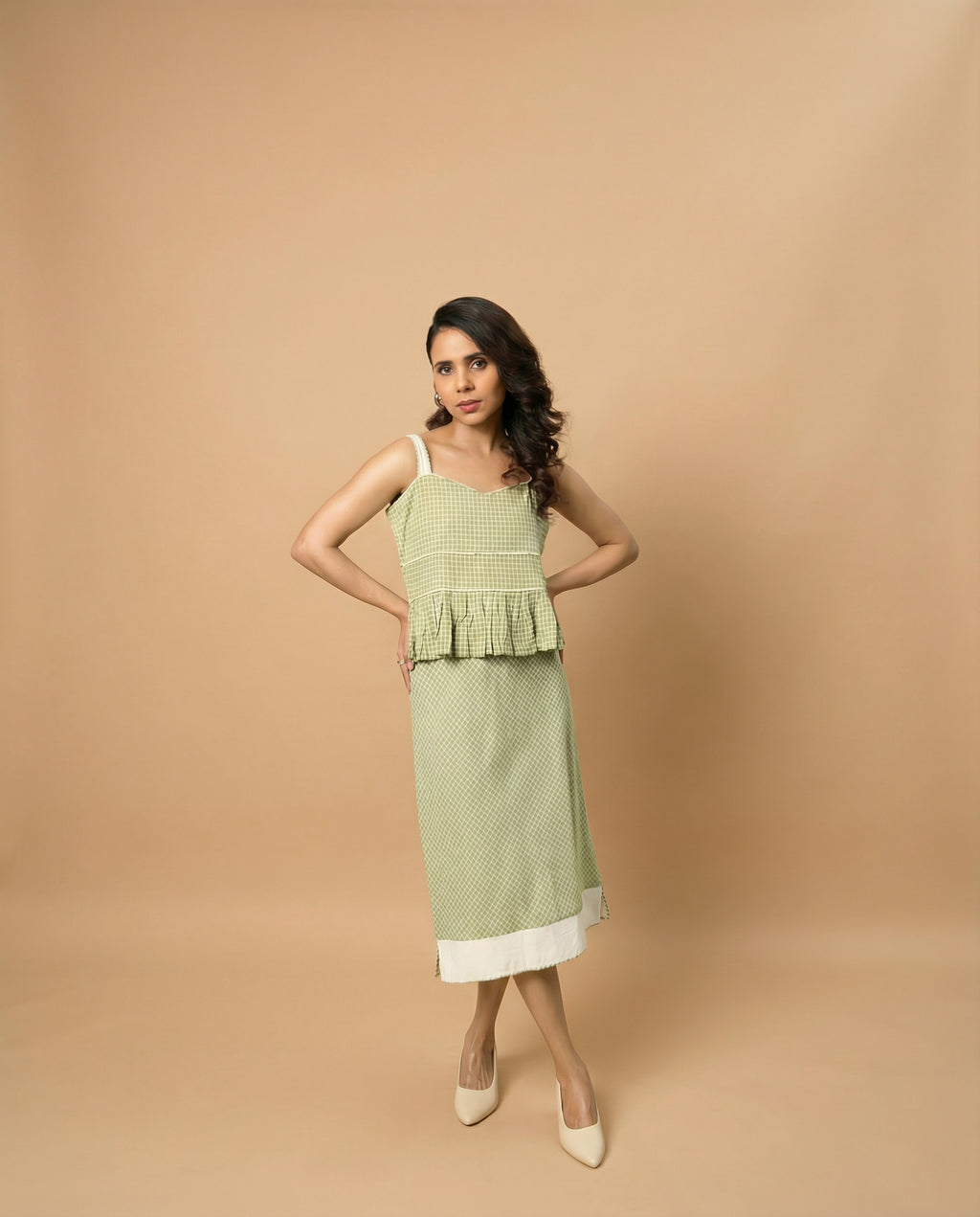 Check Play Green Top