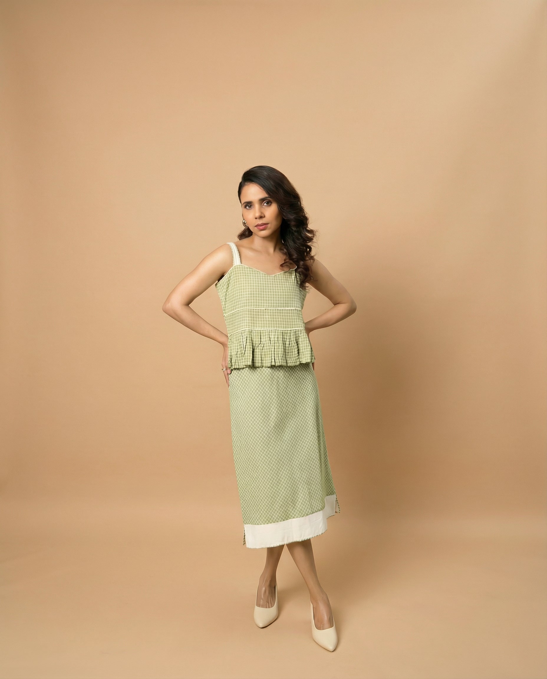 Check Play Green Top