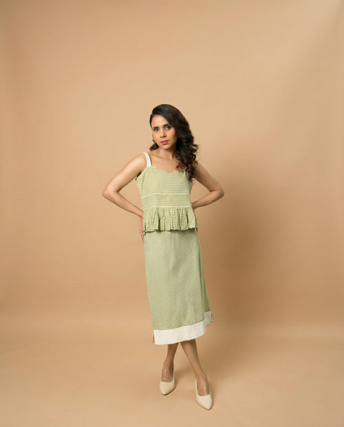 Check Play Green Top