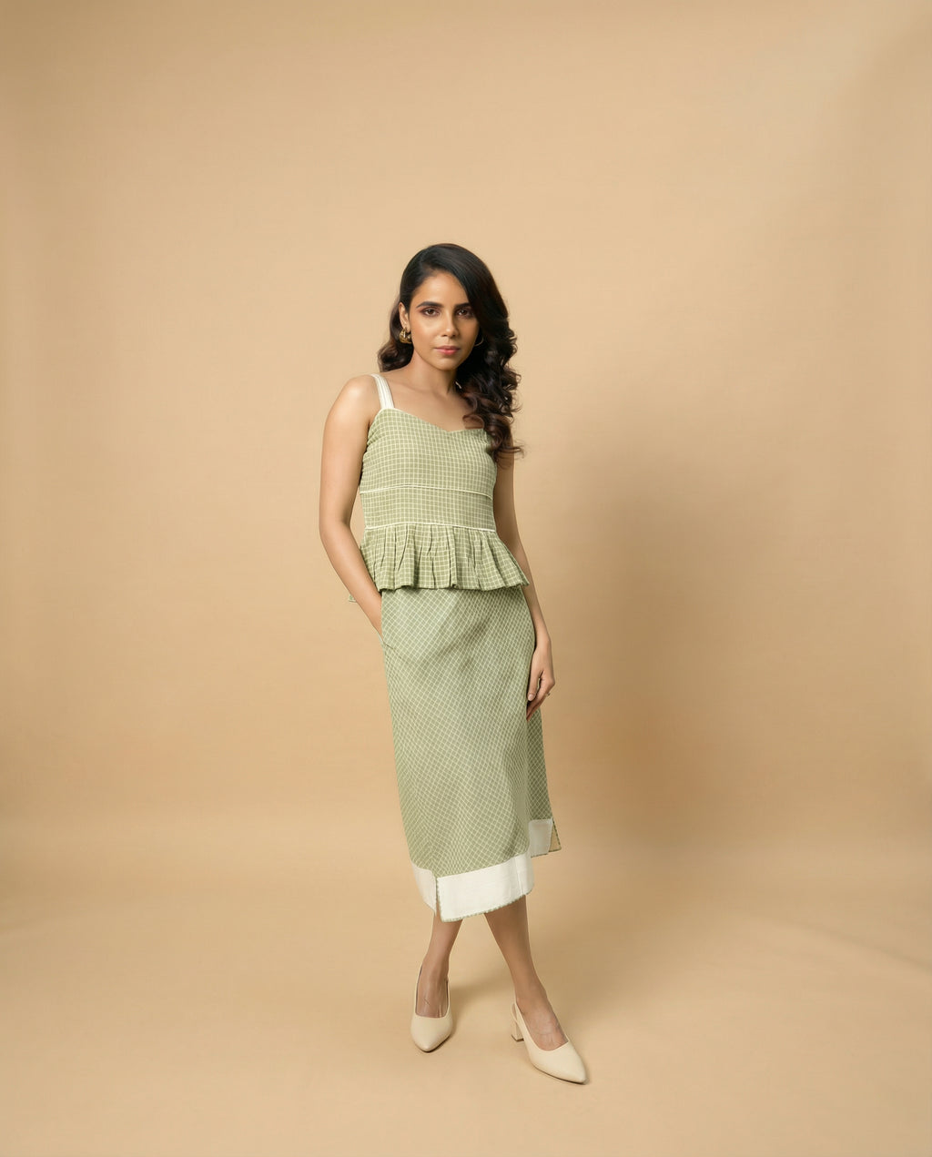 Check Play Green Skirt