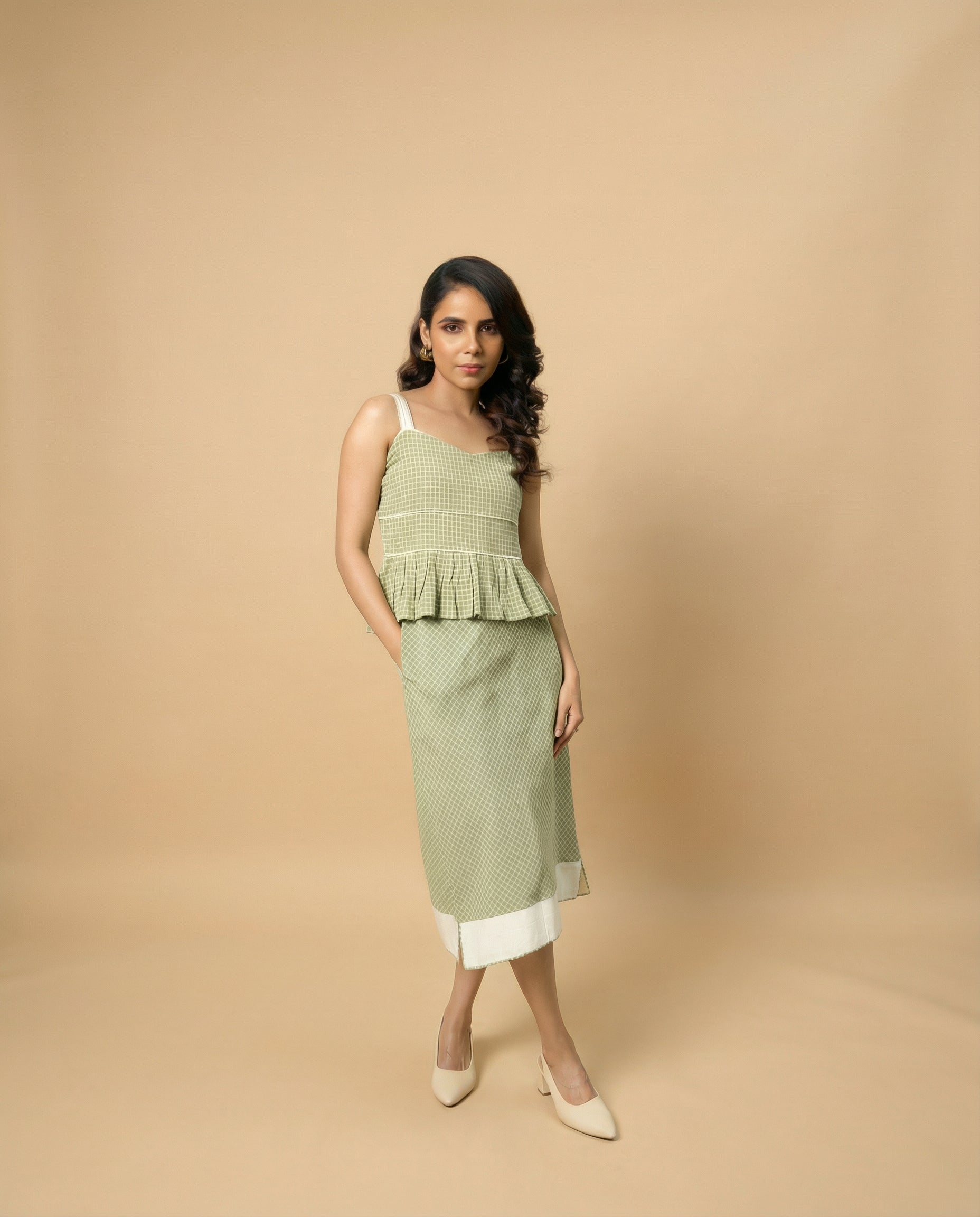 Check Play Green Top