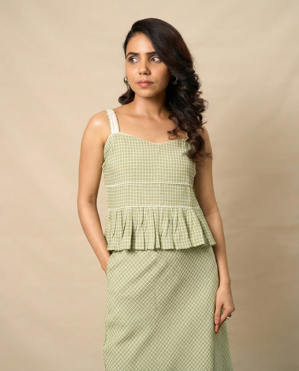 Check Play Green Skirt