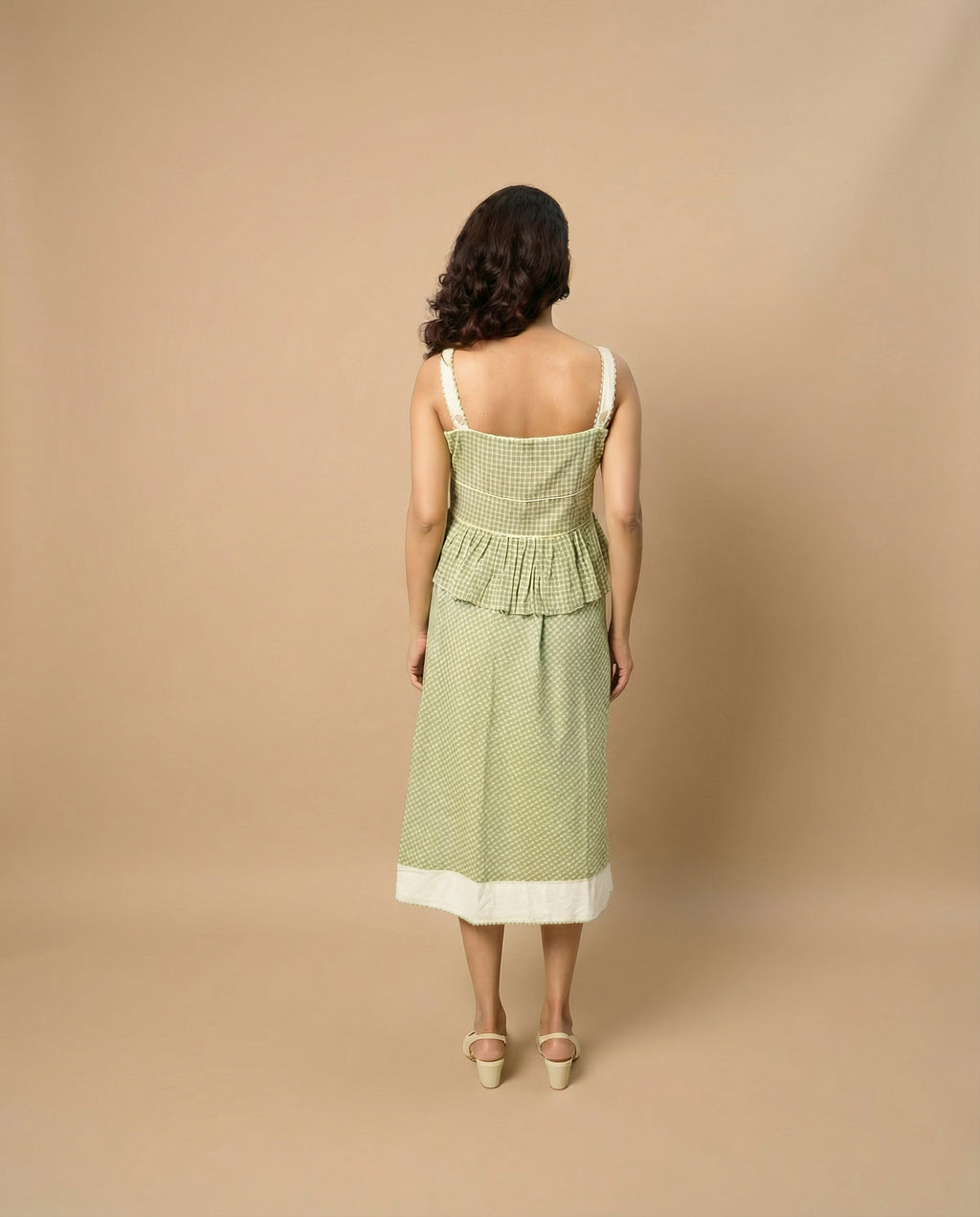 Check Play Green Skirt