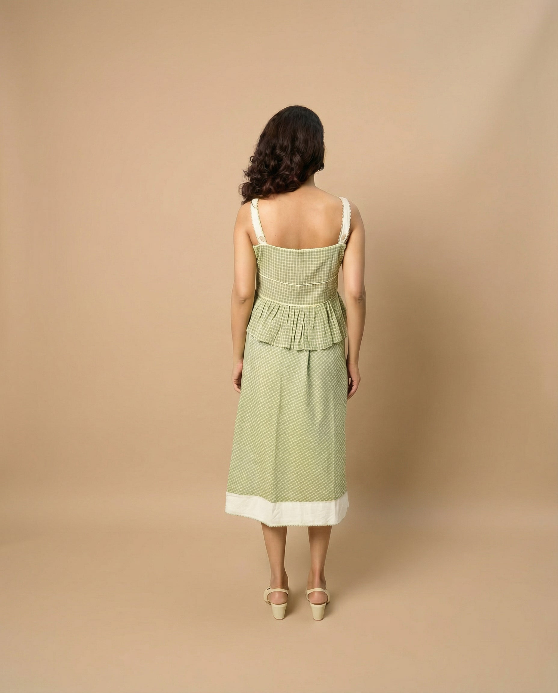 Check Play Green Skirt