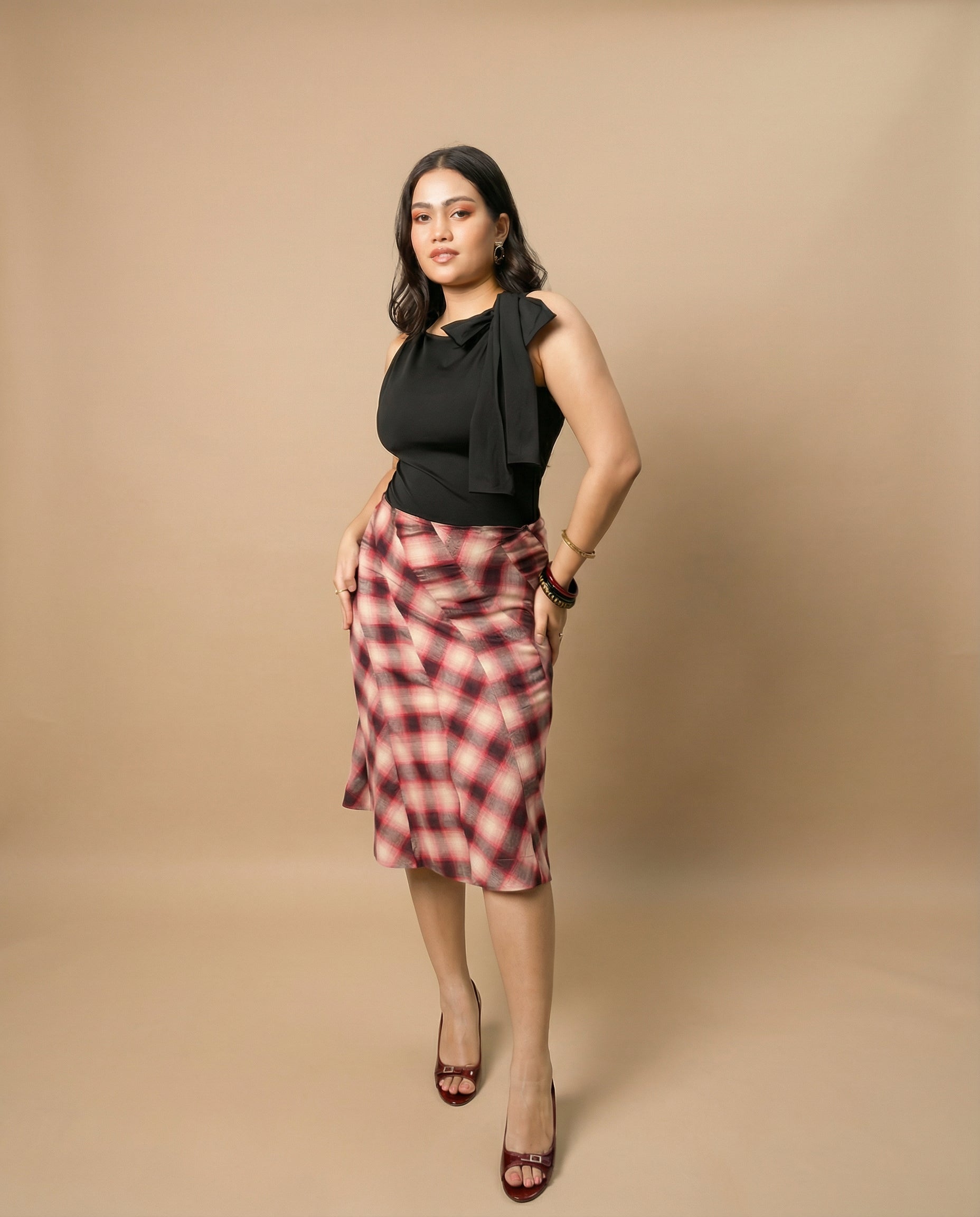 Diagonal Drift Skirt