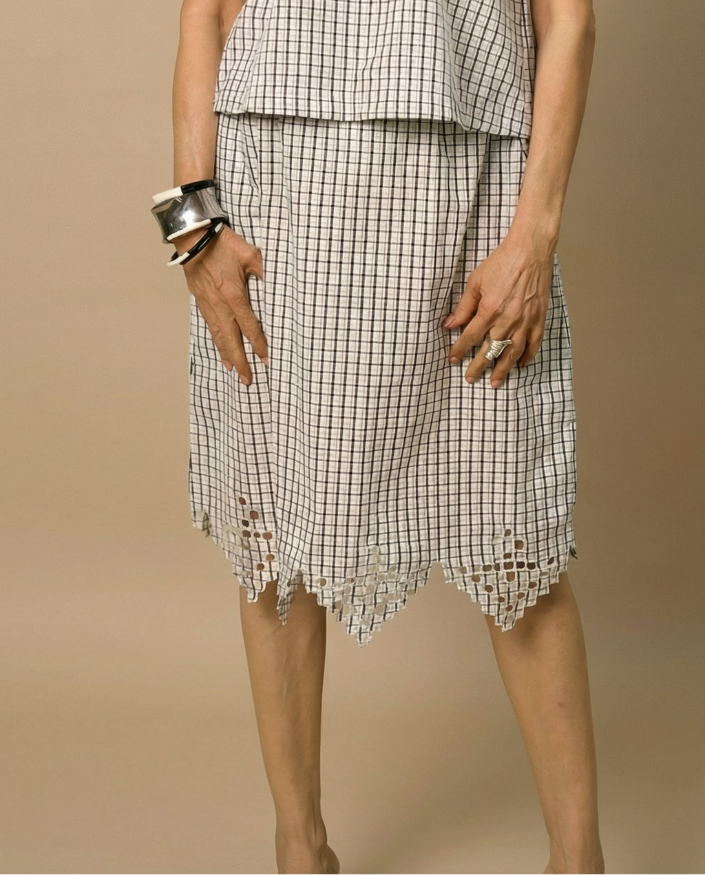 Embroidered Edge Skirt