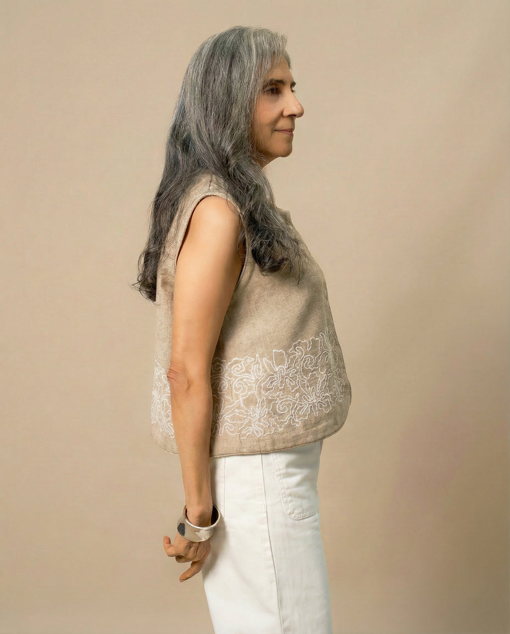 Beige Bloom Jacket