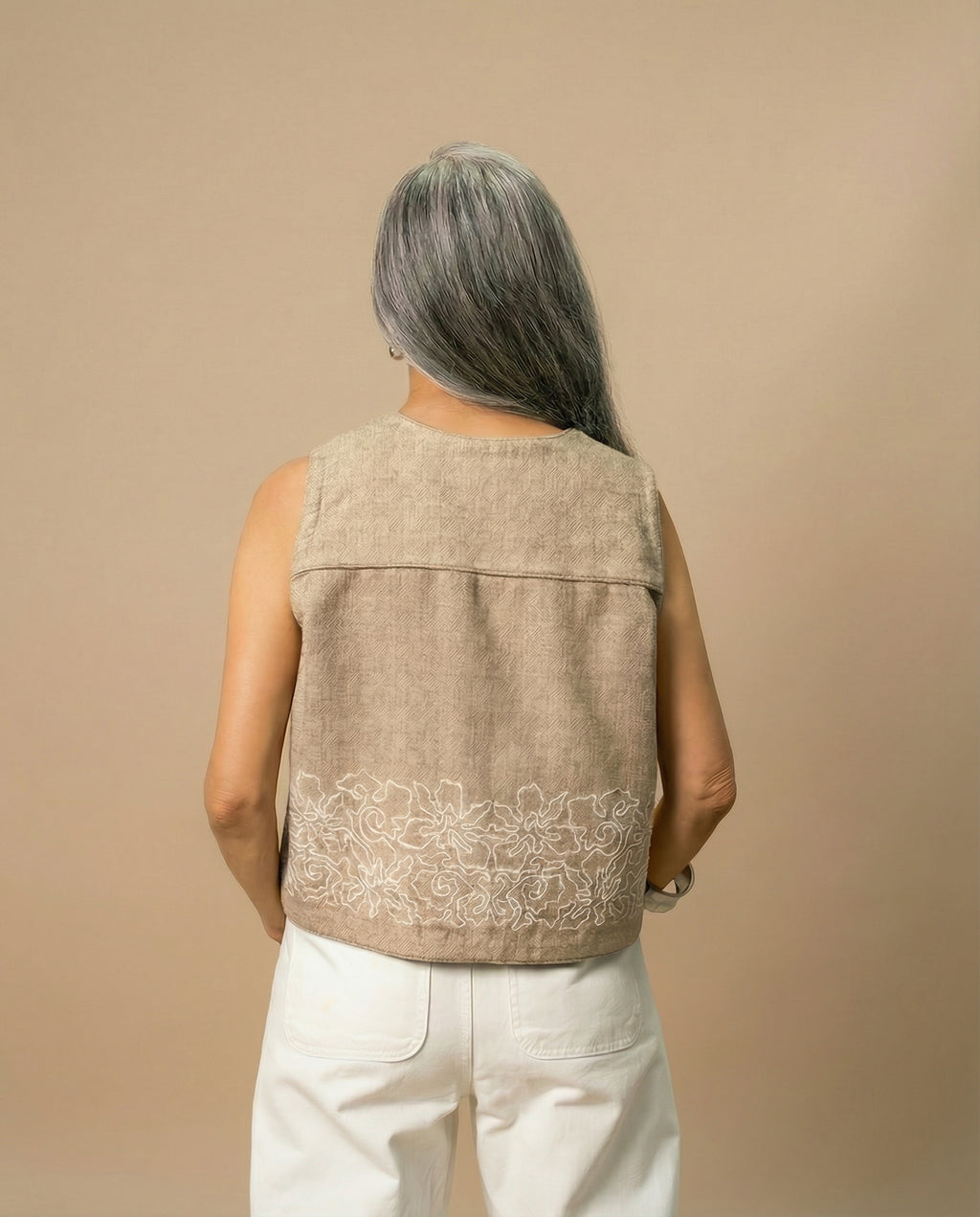 Beige Bloom Jacket