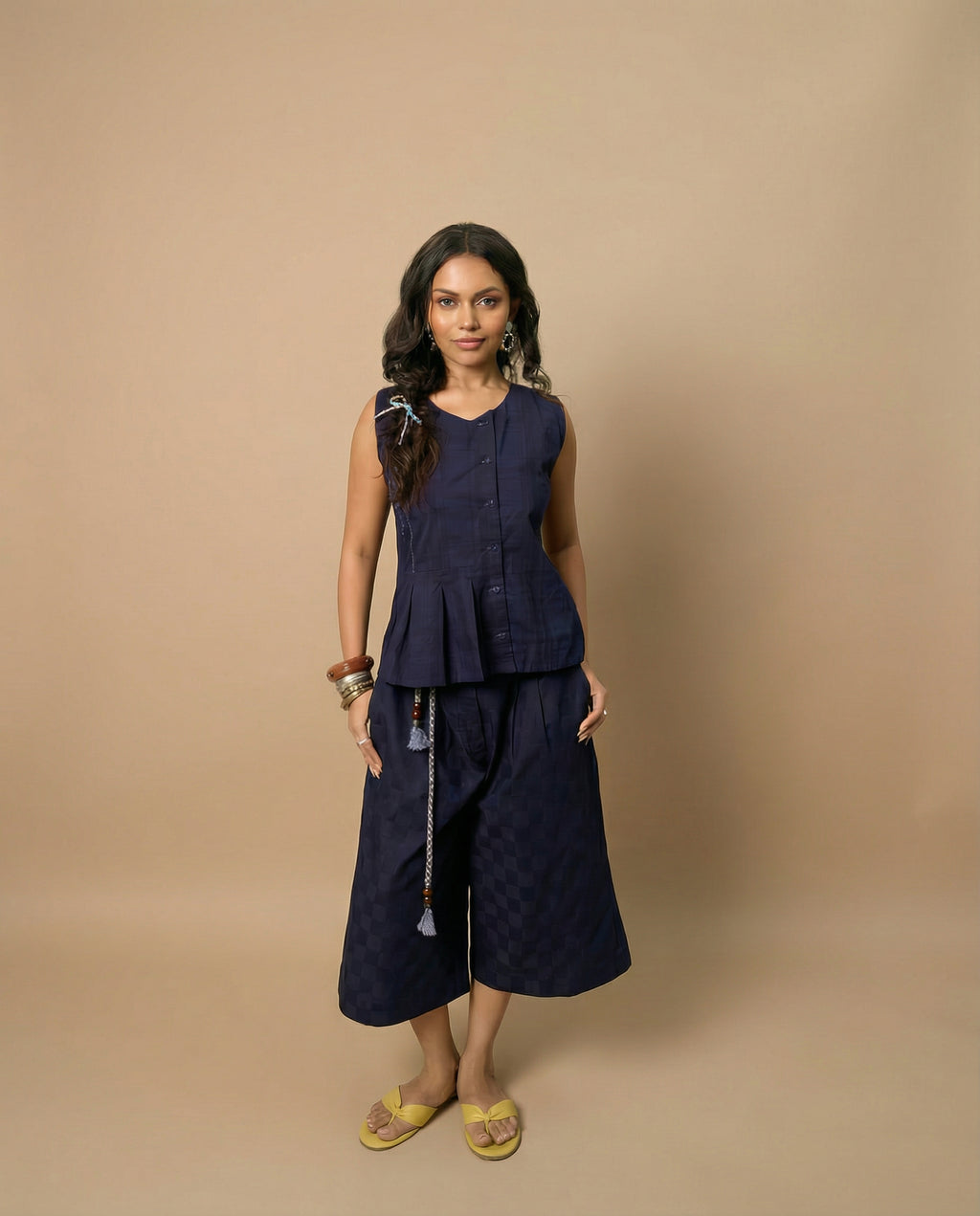 Stitch Story Indigo Top