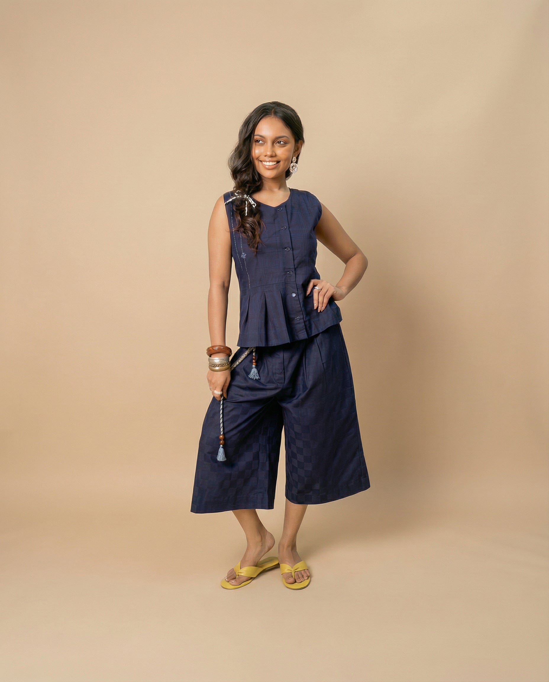 Stitch Story Indigo Top