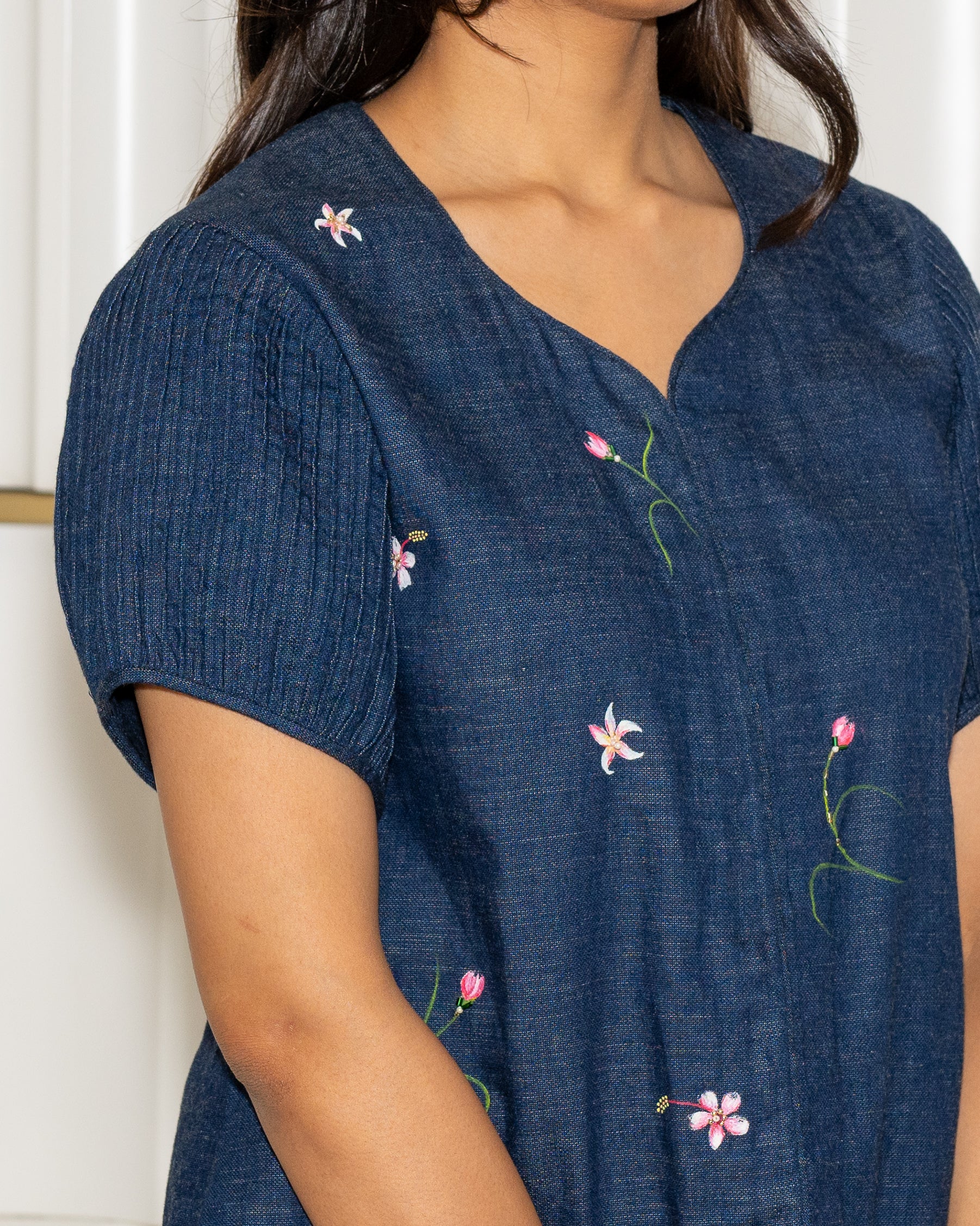 Denim Canvas Top