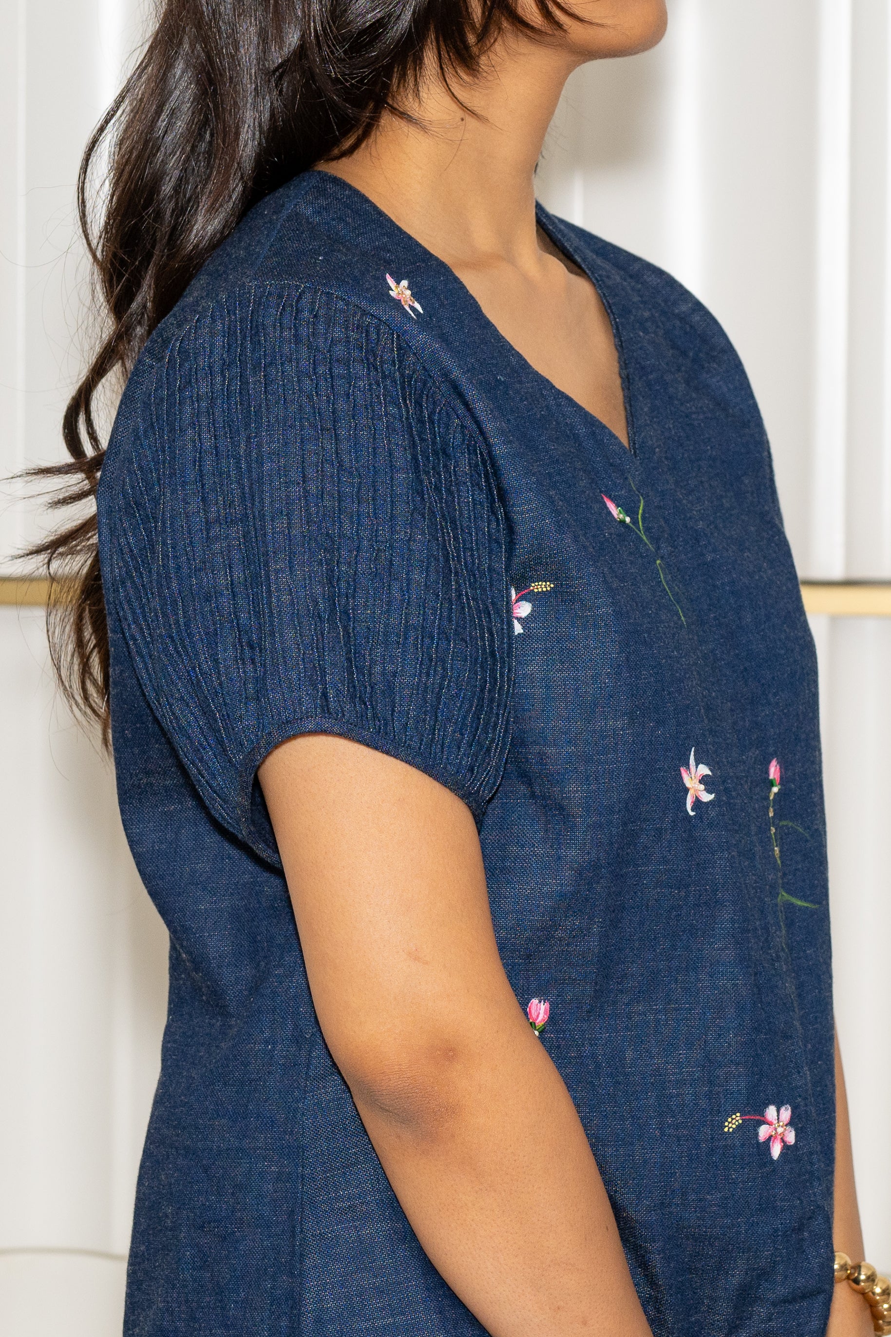 Denim Canvas Top