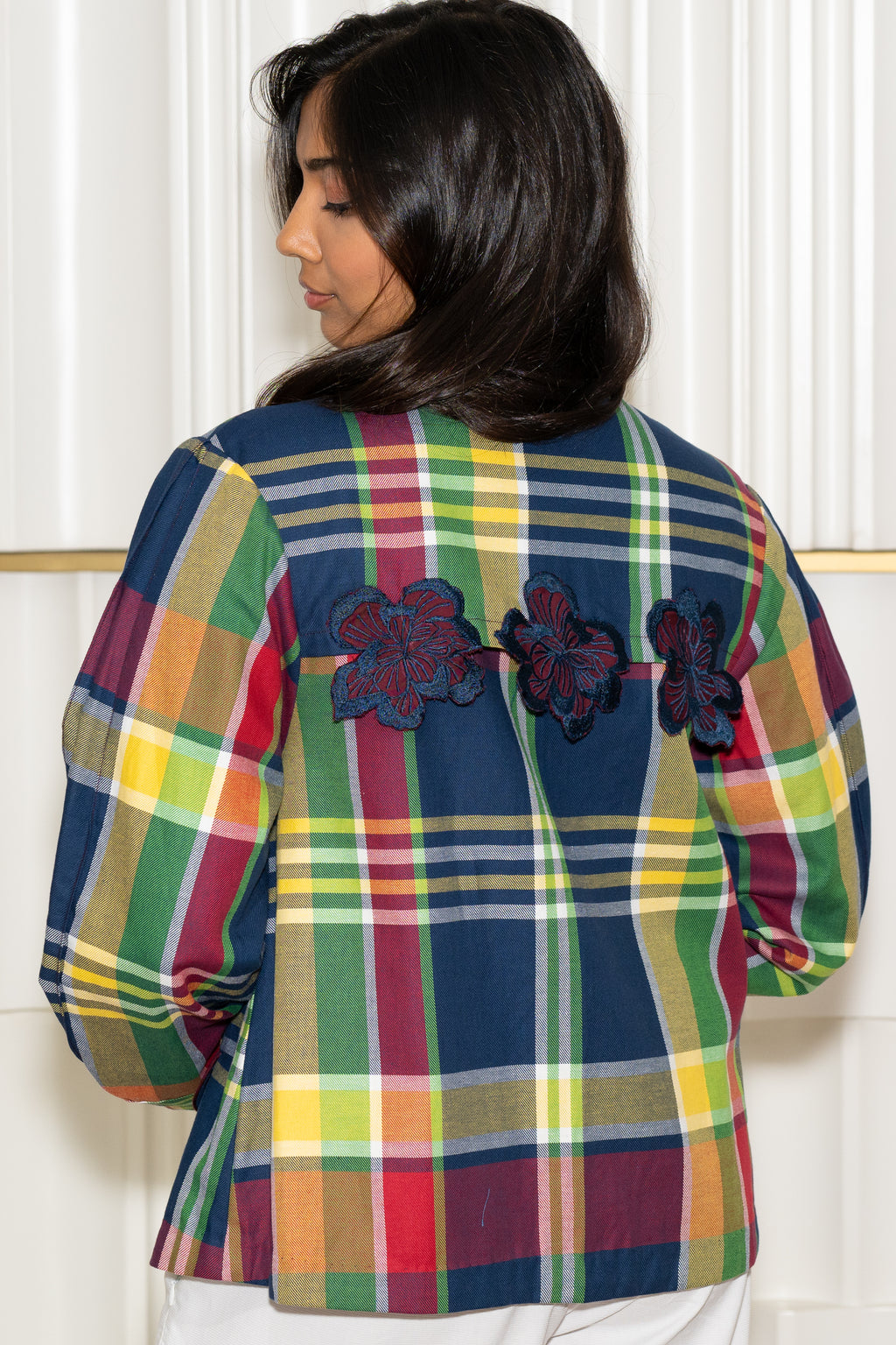 Check Bloom Blazer