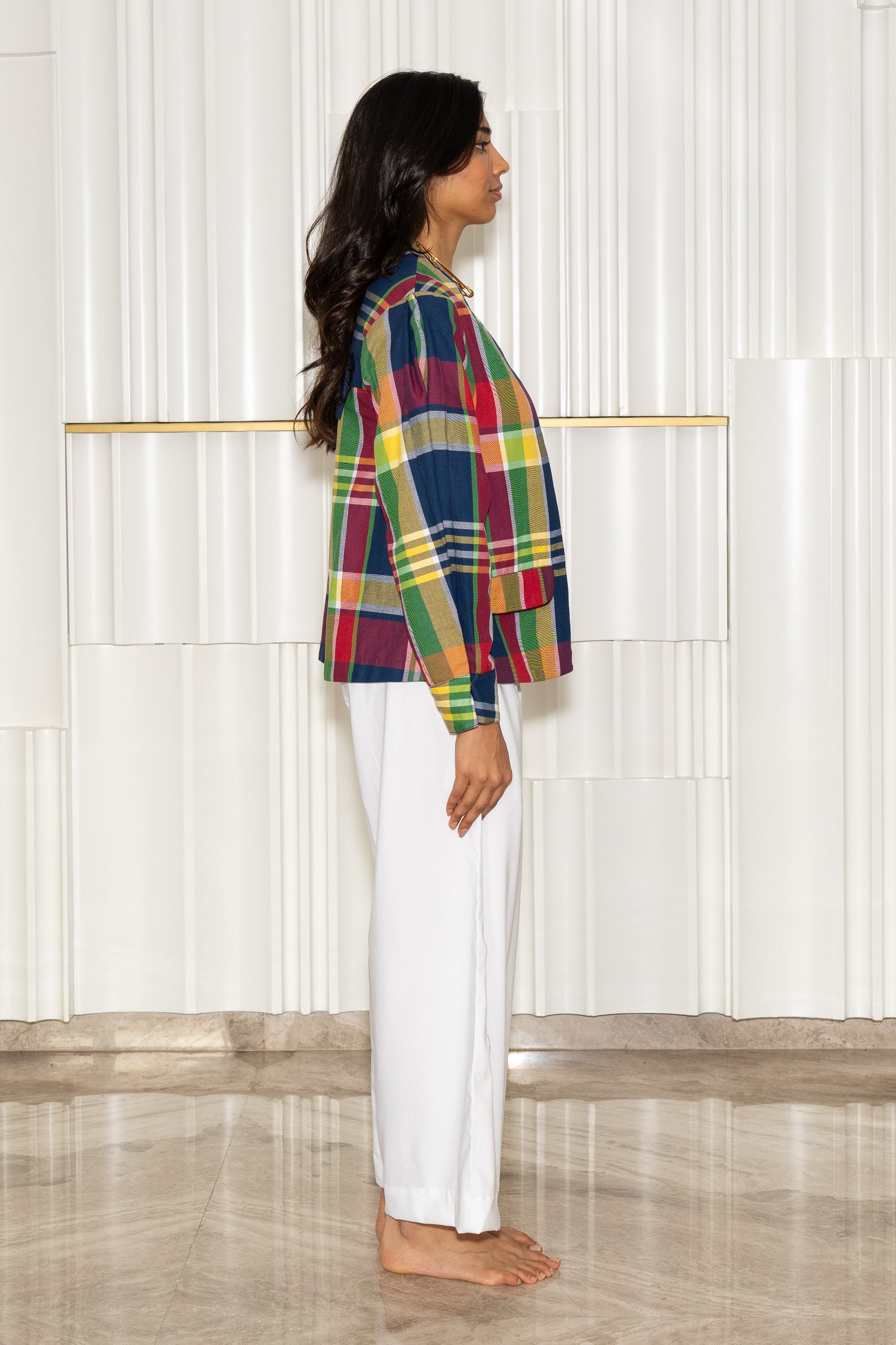 Check Bloom Blazer