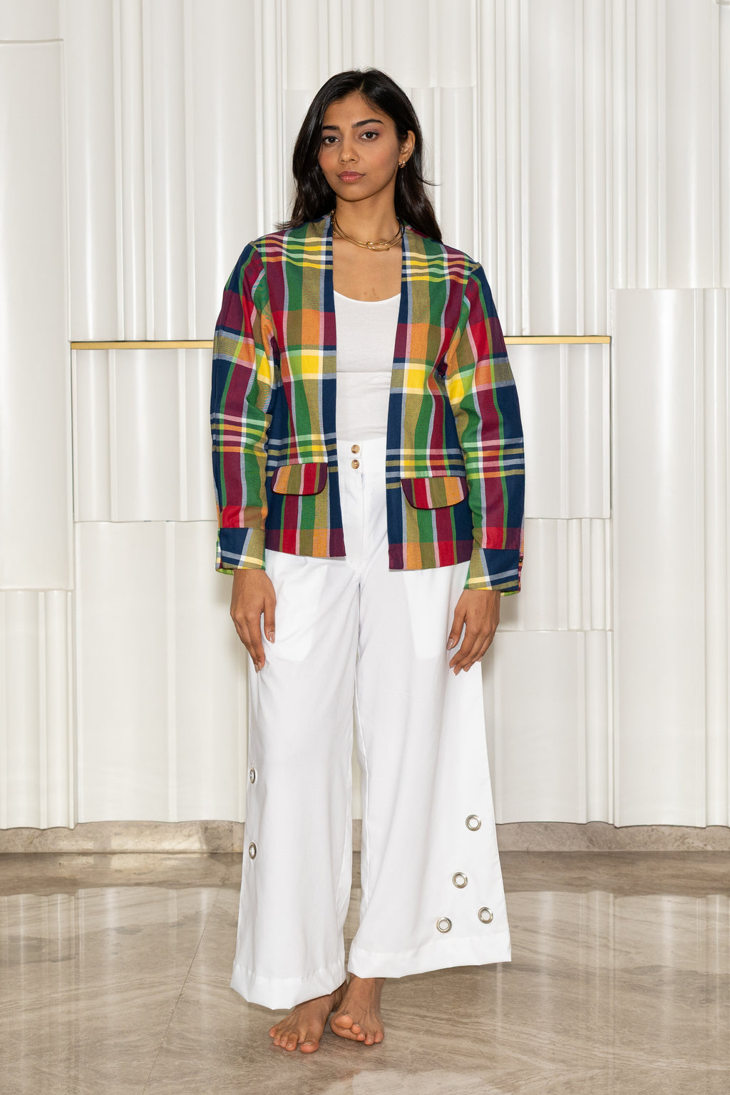 Check Bloom Blazer