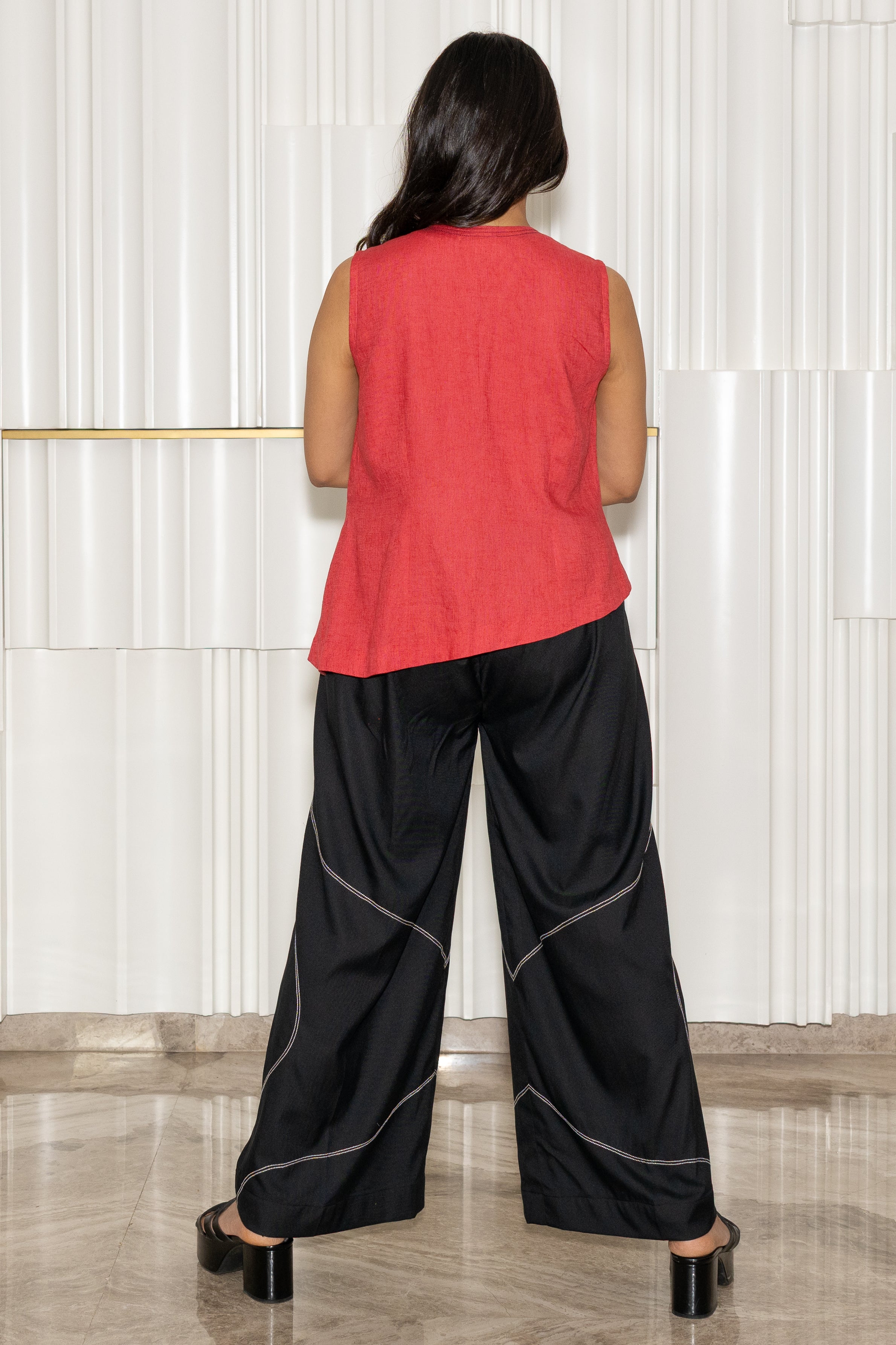 Crimson Asym Top