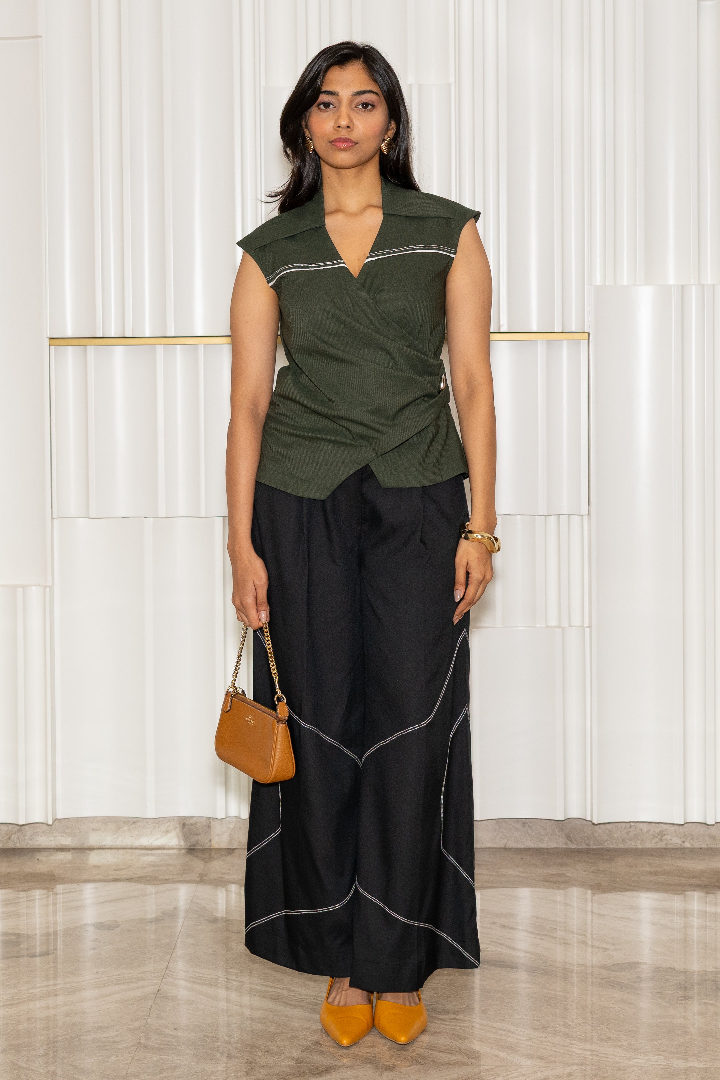 Edge Pleat Top