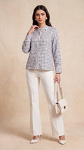 Mandarin Print Shirt