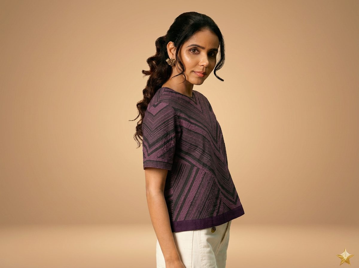 Berry Lines Top